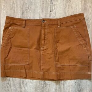Old Navy Women's Skirt Tawny Rusty Camel Color Mini Skirt size 20